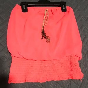 Neon orange top